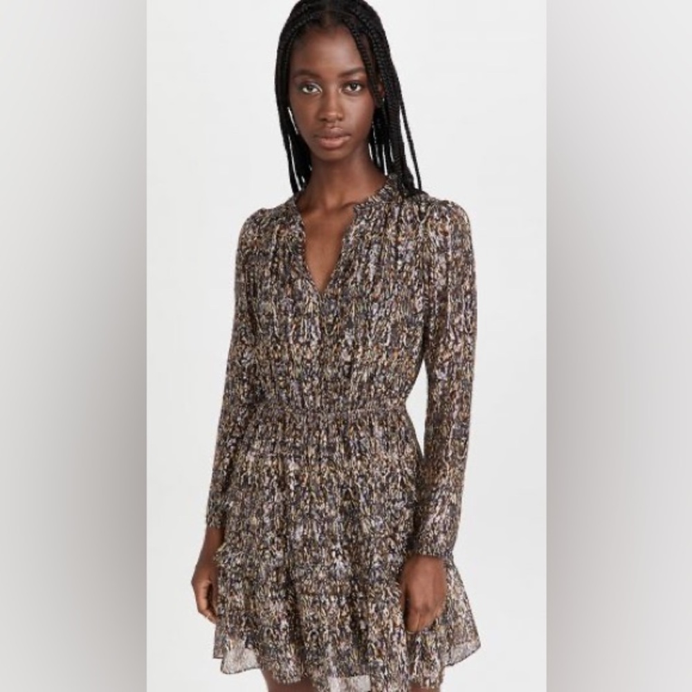 XS Ba&sh long sleeve mini dress | like new | Glen Dress